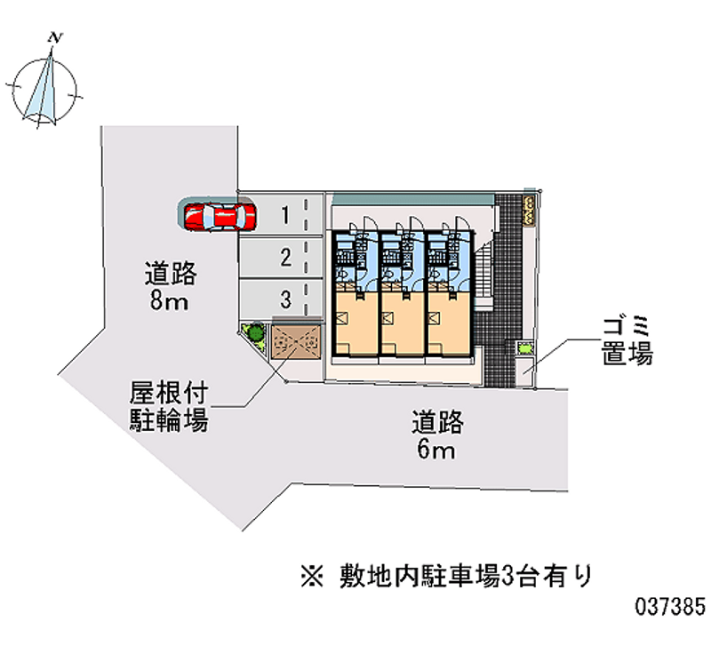 レオパレス氷川 月極駐車場