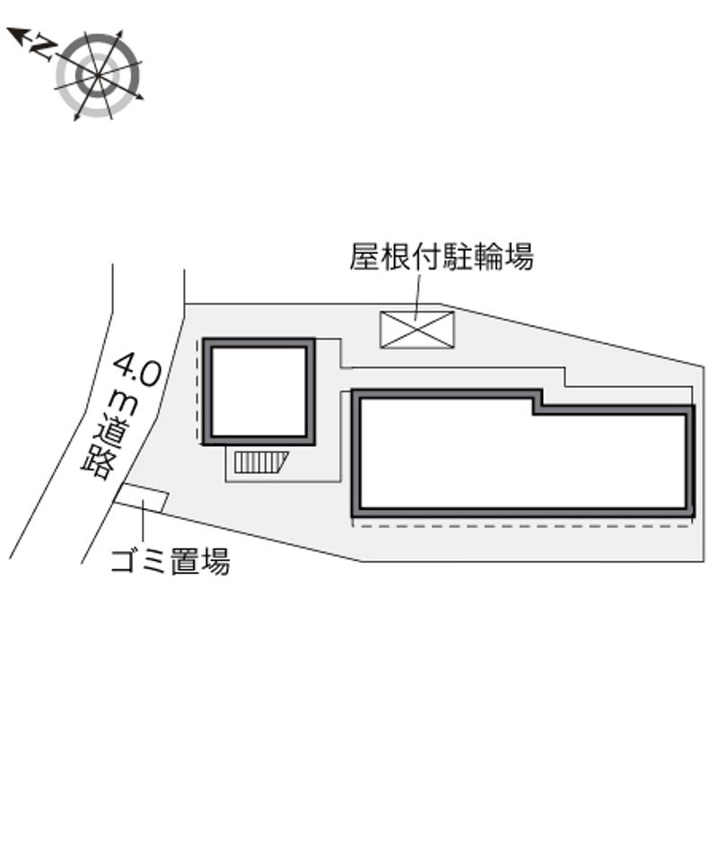レオパレスアイリス弘道 配置図