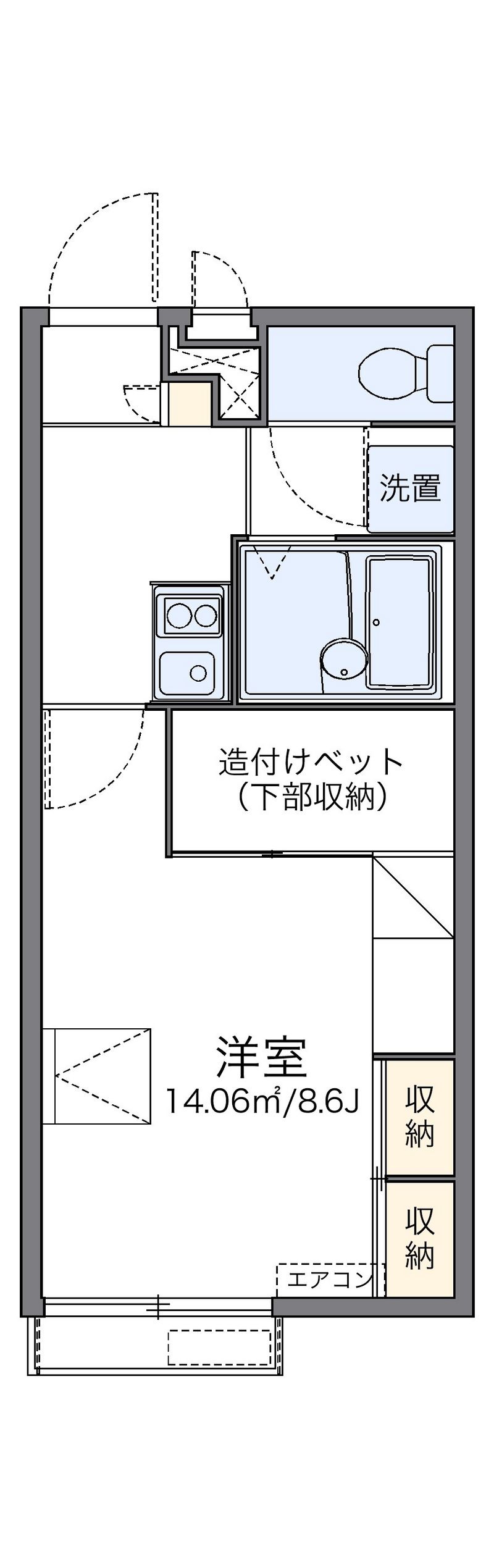 レオパレス加茂 間取図
