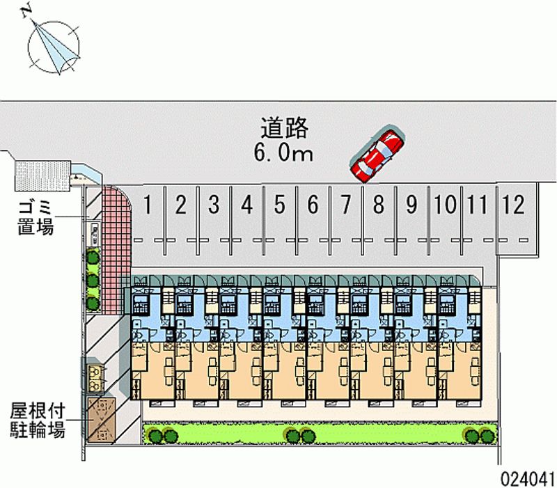 レオパレスサンパティーク 月極駐車場