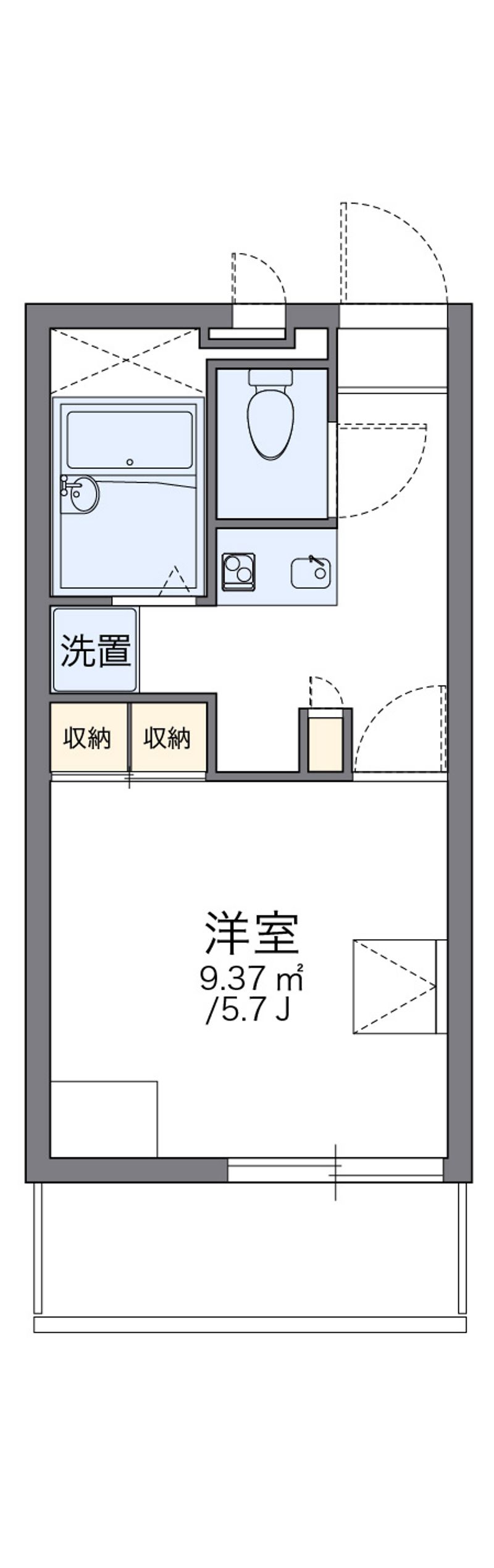 レオパレスクリア神野 間取図