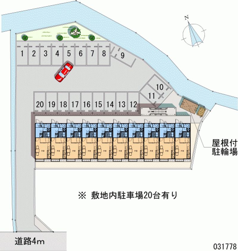 レオパレスクイント 月極駐車場