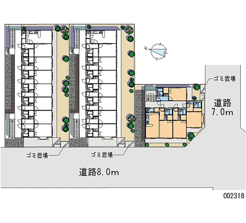 レオパレス亀有第５ 区画図