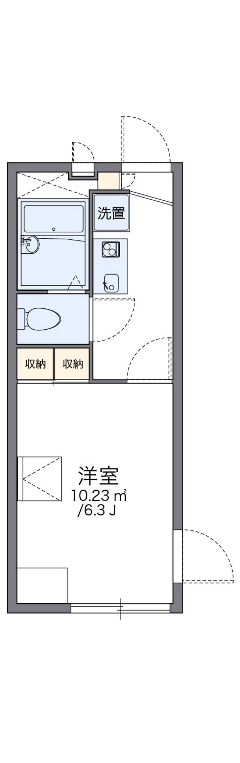 レオパレスノクターン 間取図