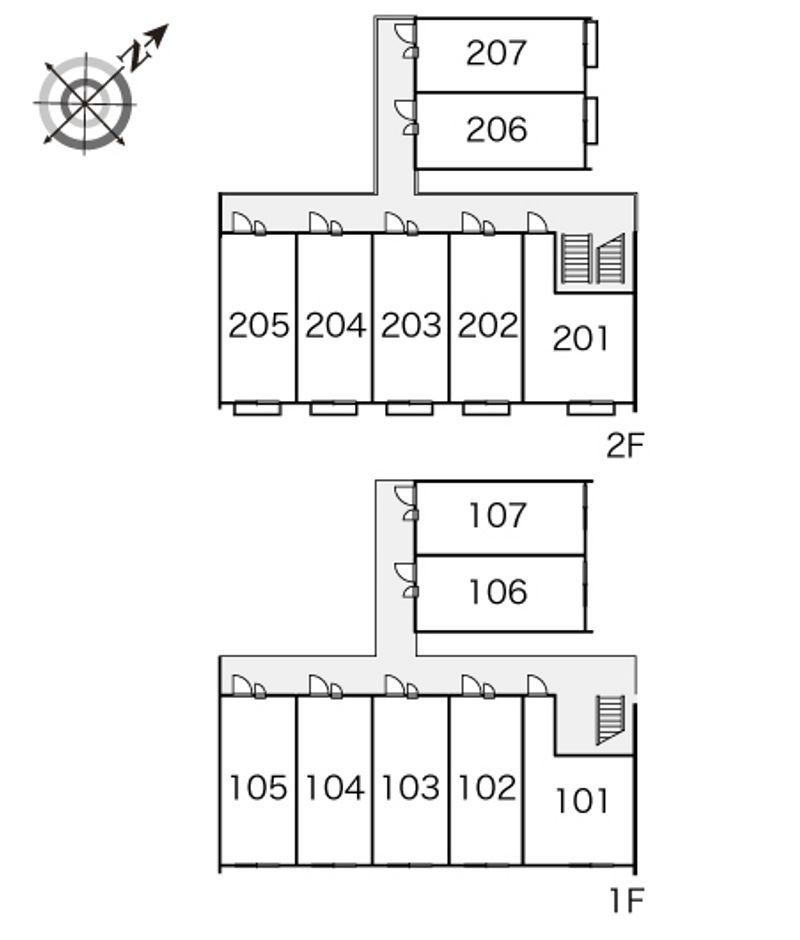 レオパレスリュエル 間取り配置図