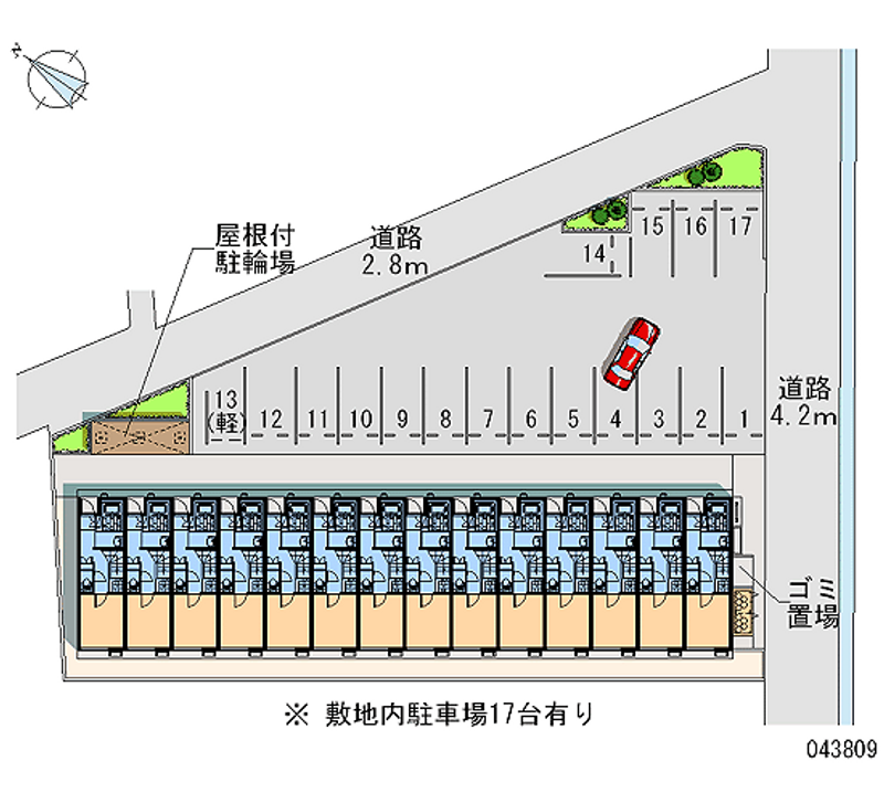 43809 bãi đậu xe hàng tháng