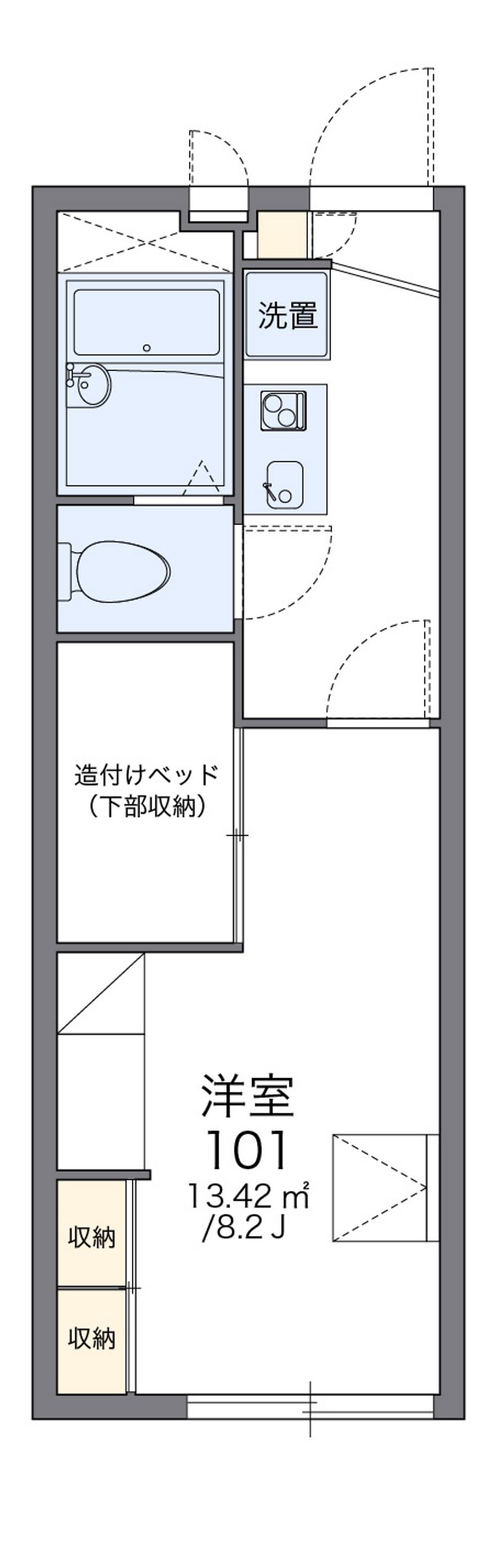 レオパレスヴィラ柏の森 間取図