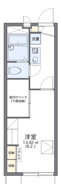 レオパレス瀬高Ｃ 間取り図