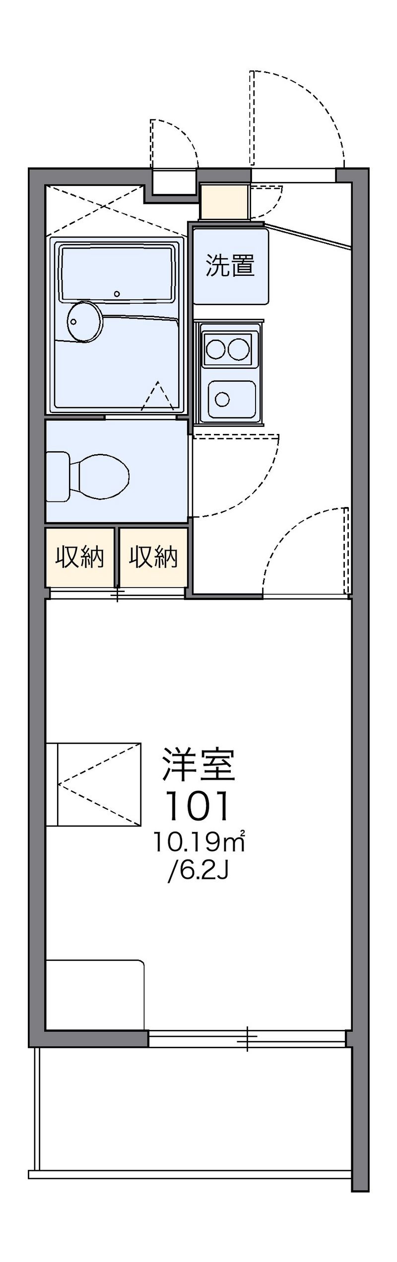 レオパレスＬＡＧＯＯＮ 間取図