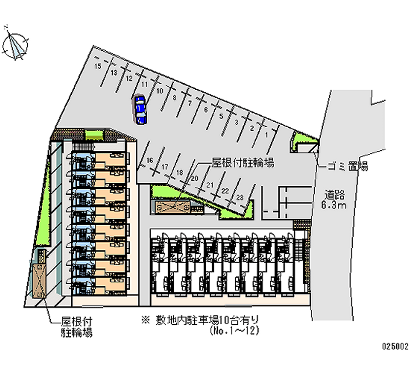 25002 Monthly parking lot