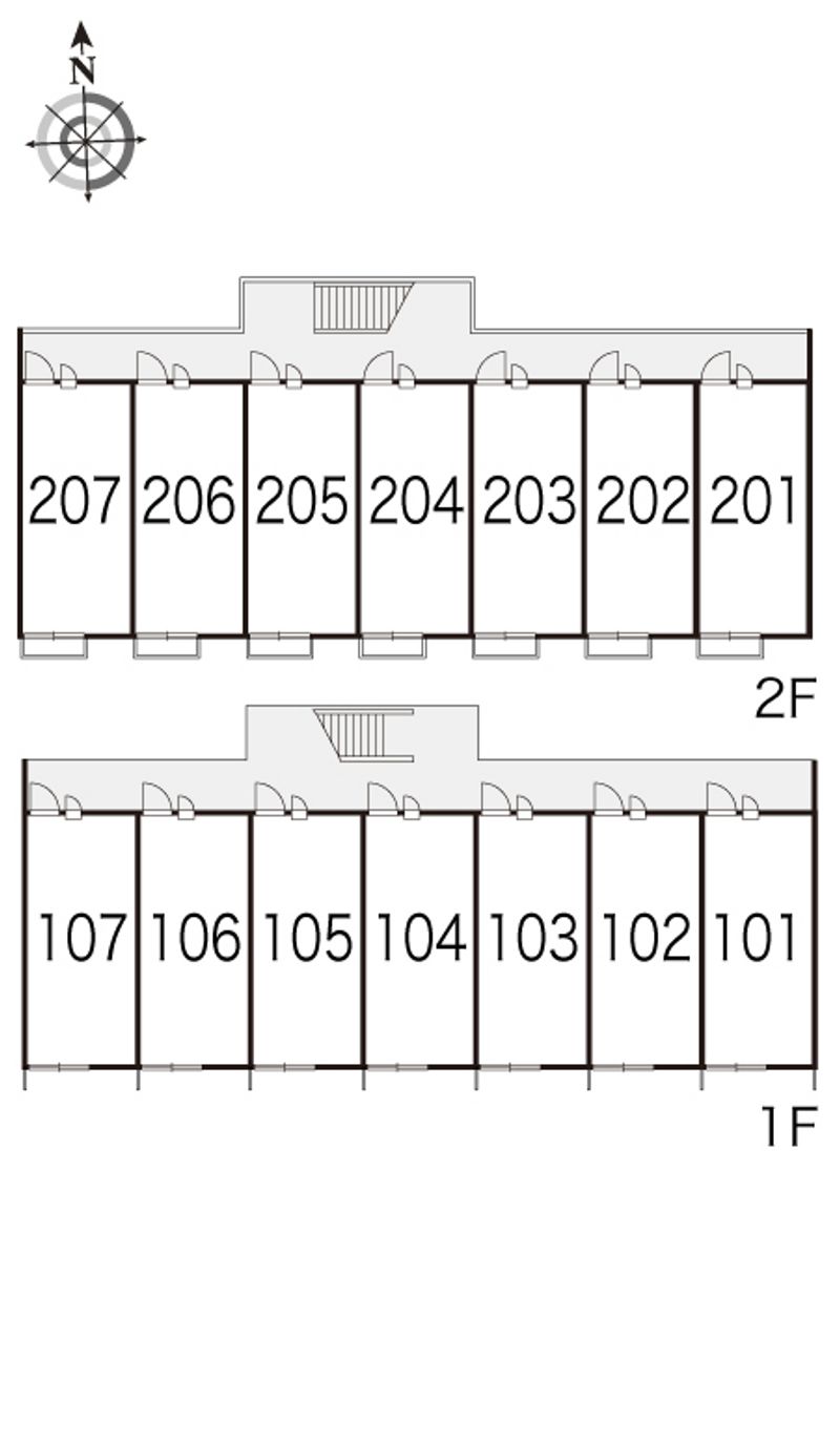 レオパレスノースセブン 間取配置図
