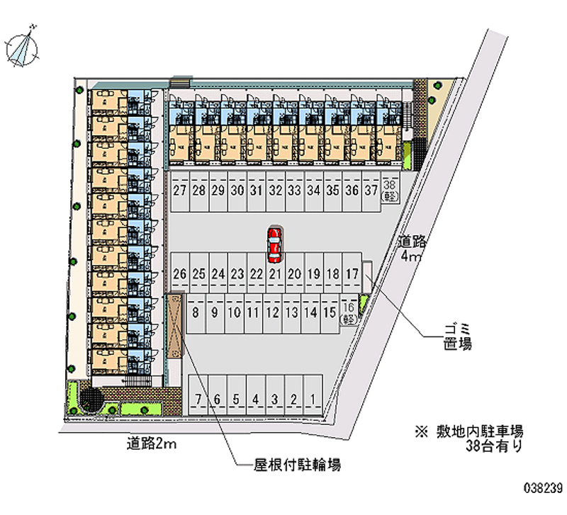 38239 Monthly parking lot