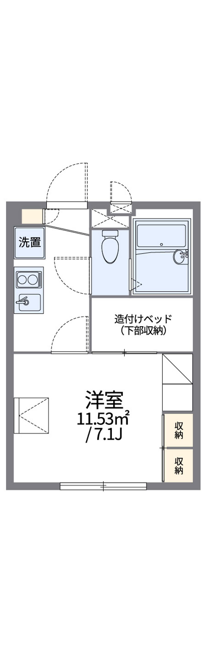レオパレスリバーフィールド 間取図