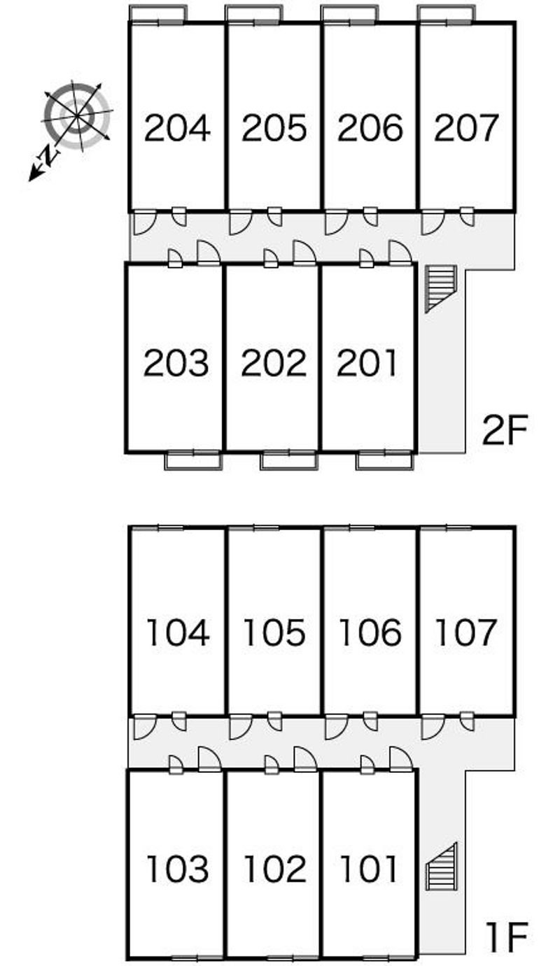 レオパレスあすなろ 間取配置図