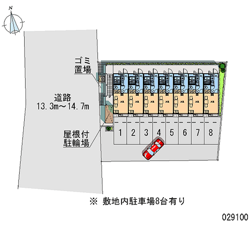 レオパレスコンフォートＫ２ 月極駐車場