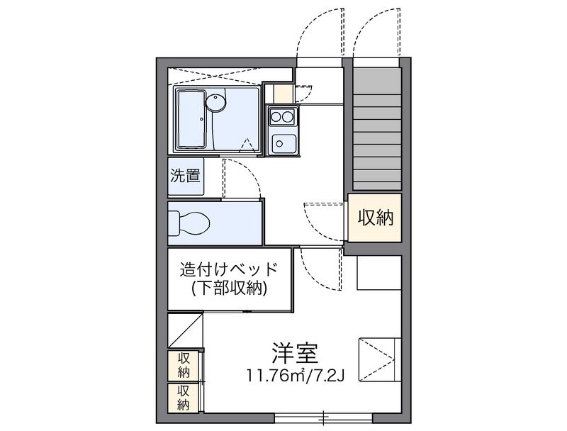 レオパレスまつえ 間取図