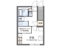 レオパレスまつえ 間取り図