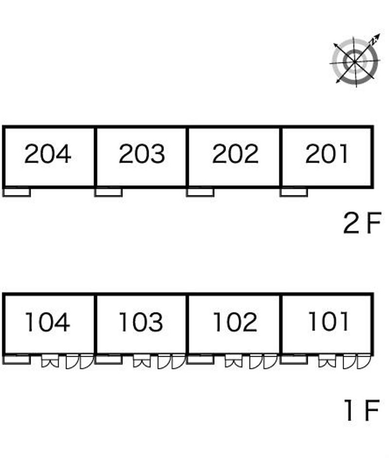 レオパレス渡Ⅱ 間取配置図