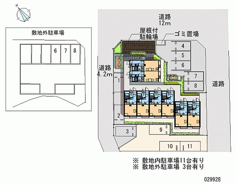 レオパレスアロージョ 月極駐車場