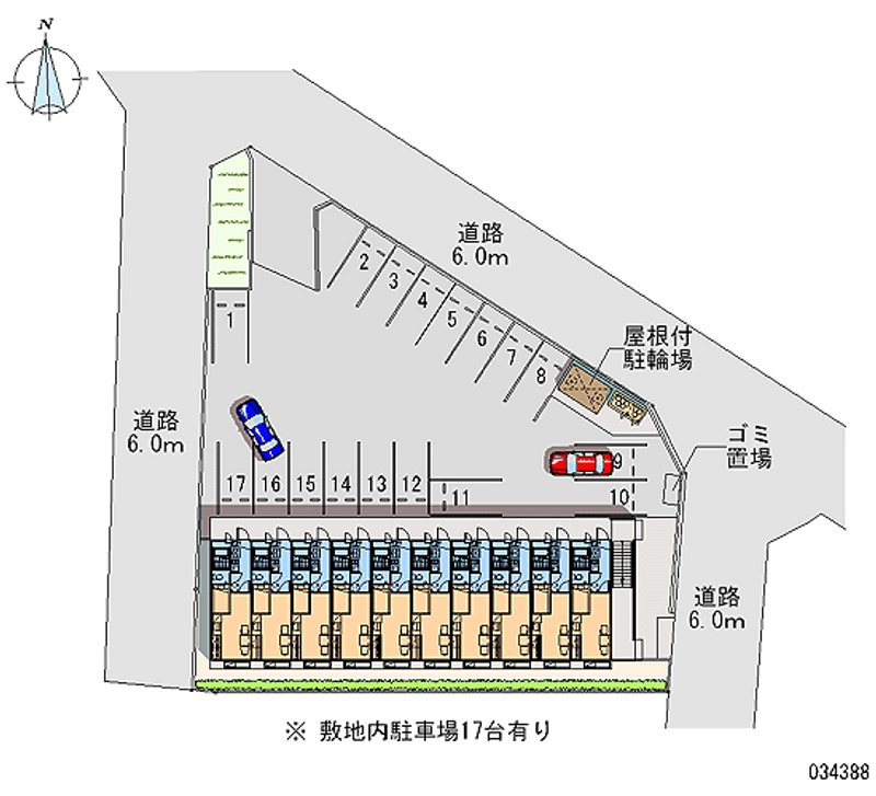 レオパレスドヴォール函南 月極駐車場