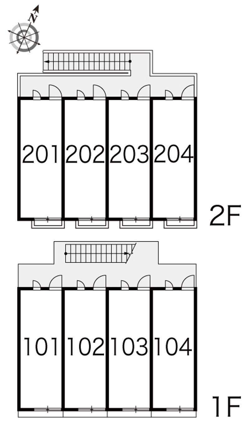 レオパレス勧修寺 間取配置図