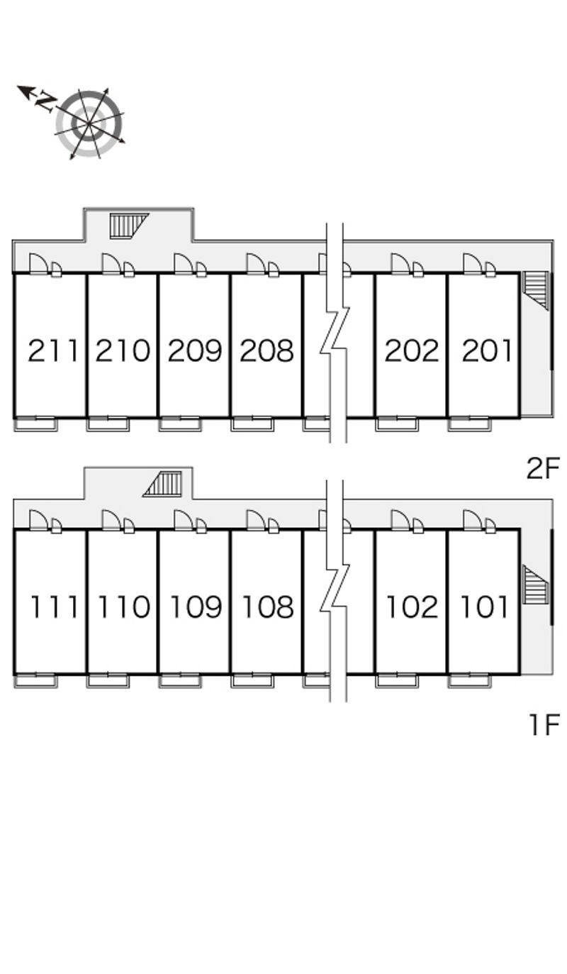 レオパレスプラシード竹丘 間取り配置図