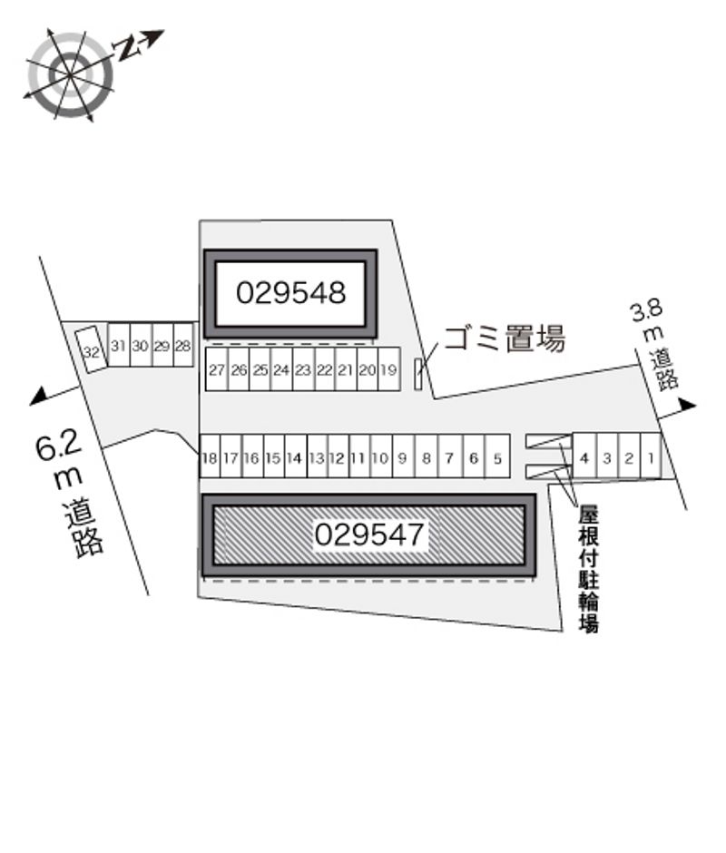 レオパレスプロテクシオン 配置図