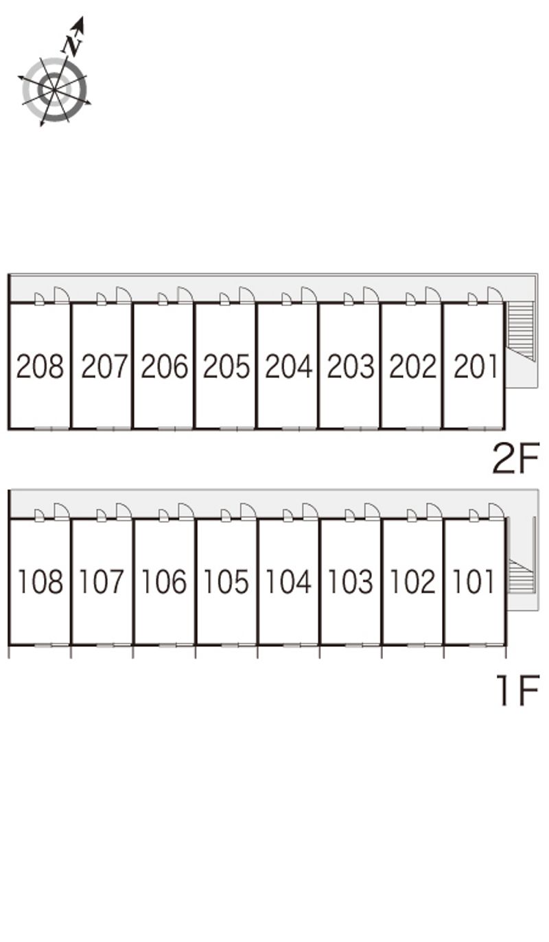 レオパレス雅 間取配置図