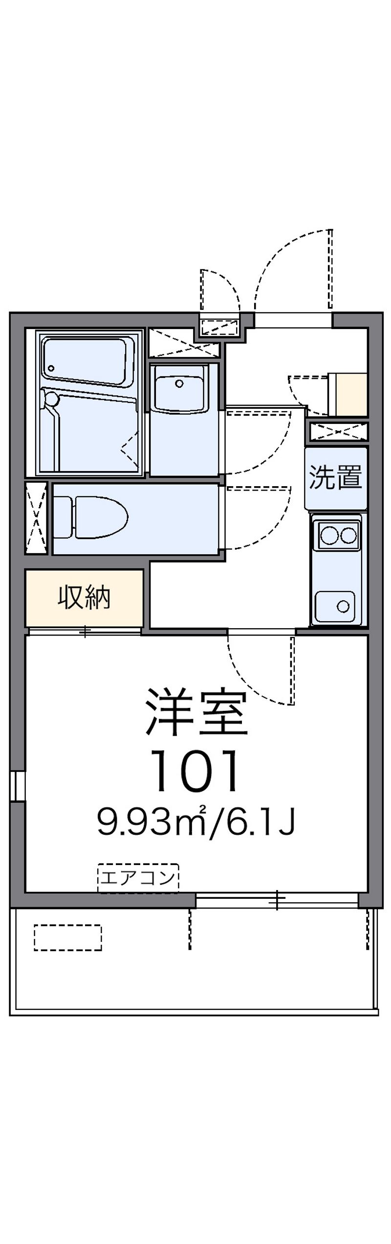 レオネクスト中青木 間取図