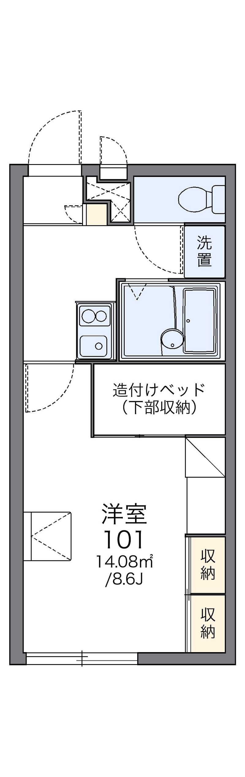 レオパレスＫｙｏｋｕｓｕｉ 間取図