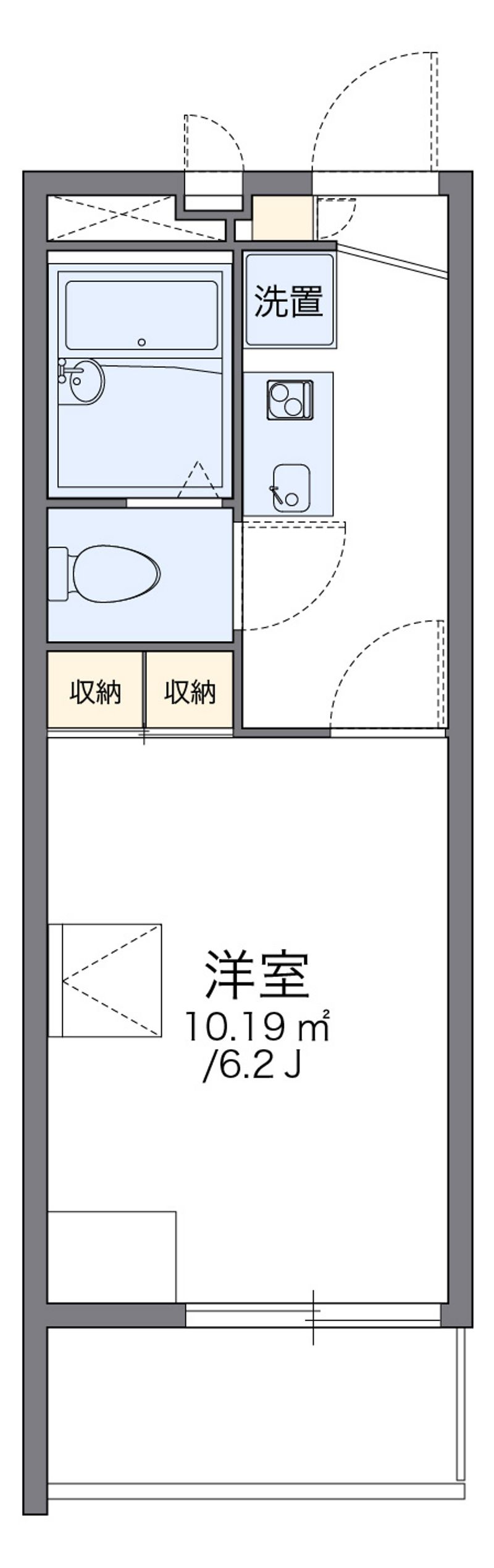 レオパレス上北台 間取図