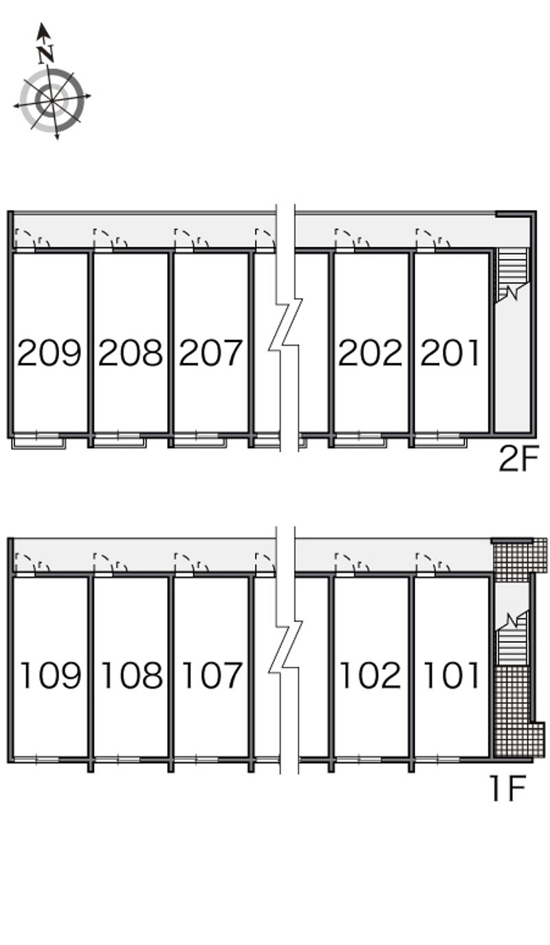 レオパレス我那覇ヒルズ 間取り配置図