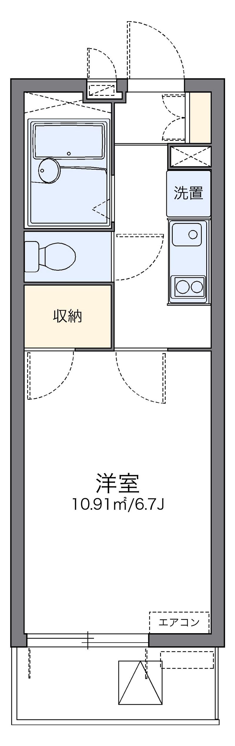レオパレスヴァンルミエール 間取図