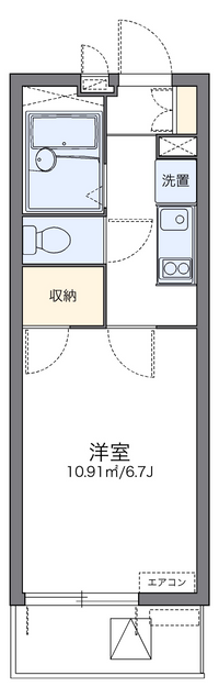 レオパレスヴァンルミエール 間取り図