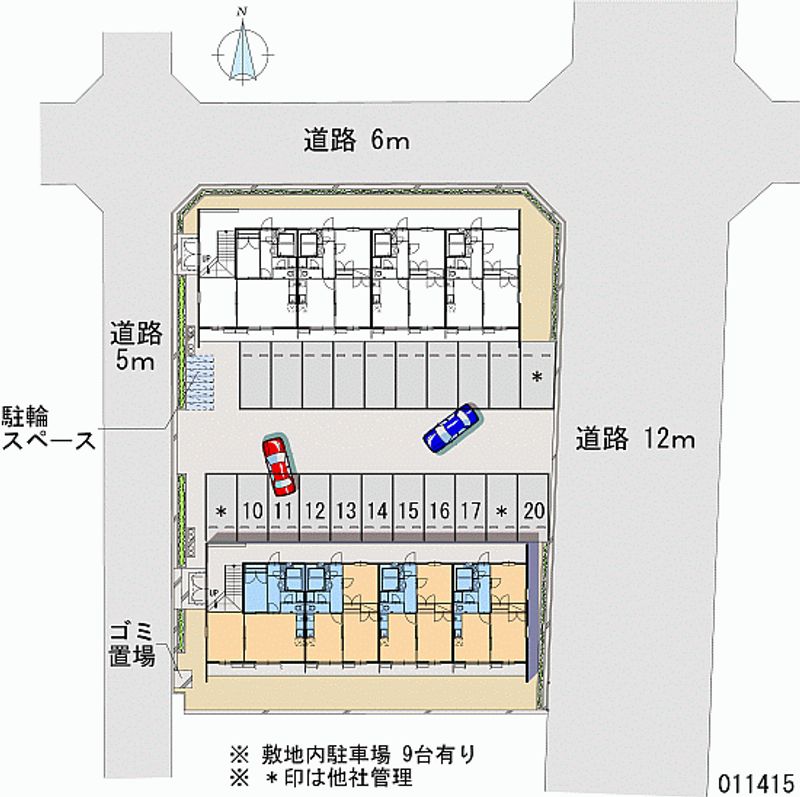 レオパレスはなみずき弐番館 月極駐車場