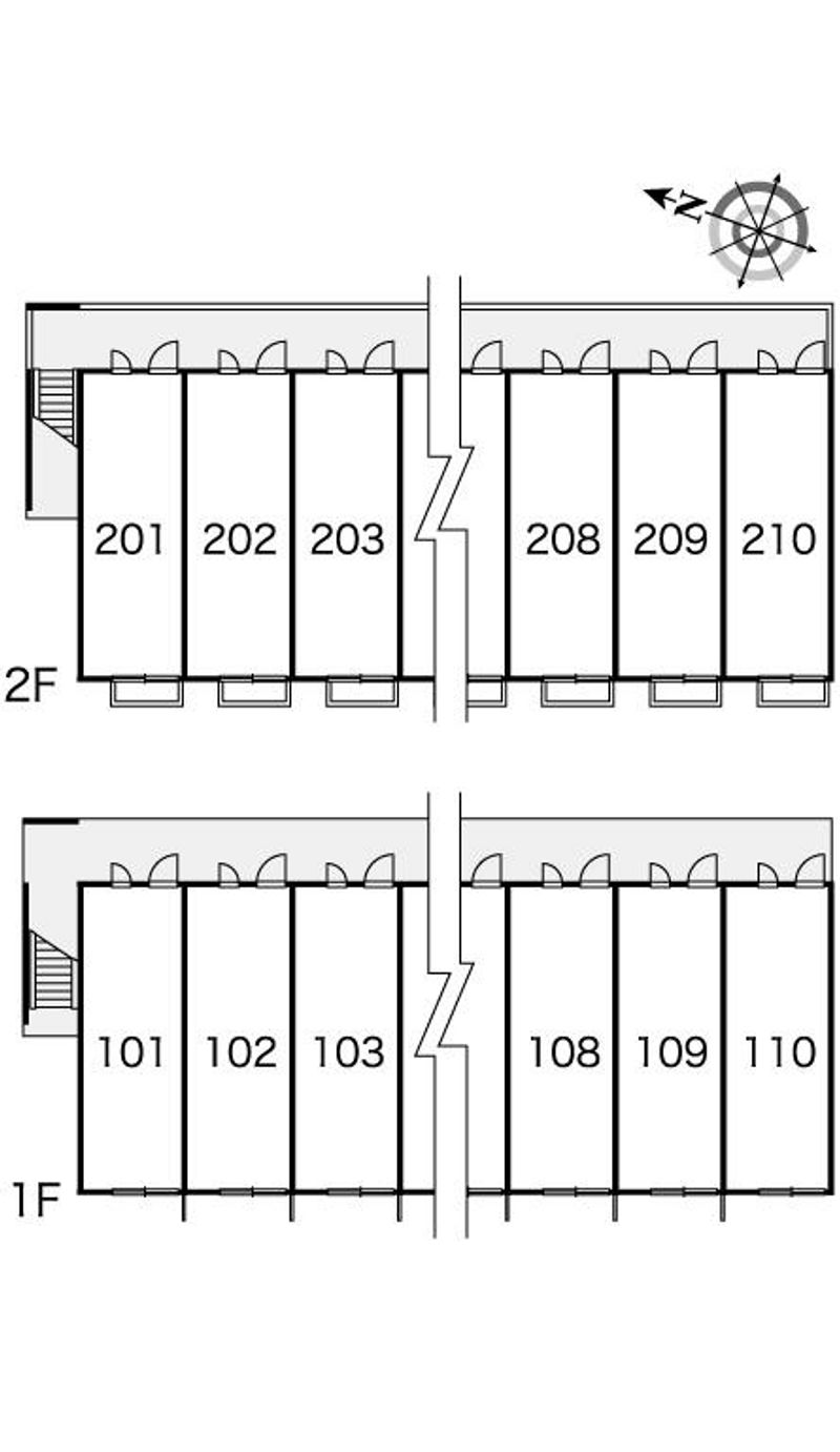 レオパレスさくら 間取配置図