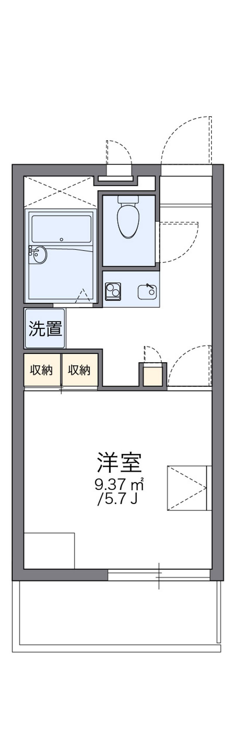 レオパレス竹尾 間取図