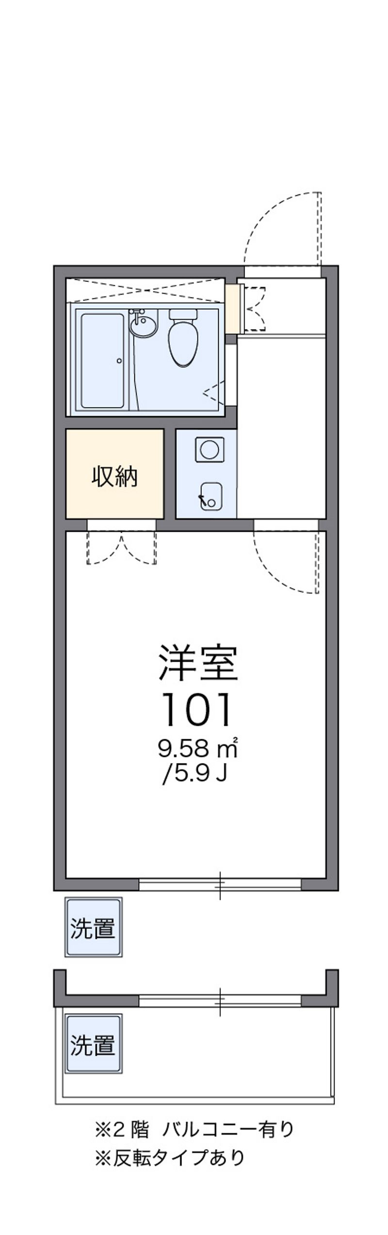レオパレス羽津 間取図