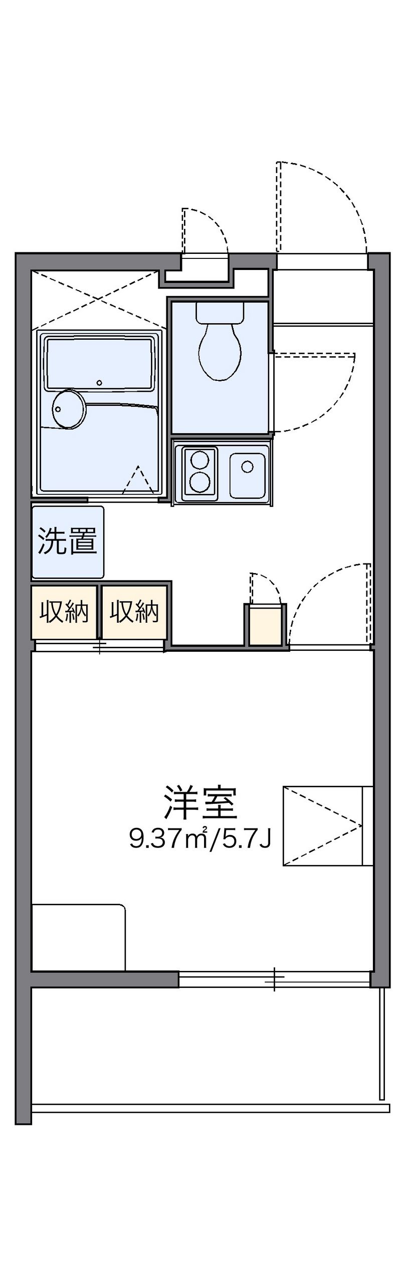 レオパレスイクセン３ 間取図