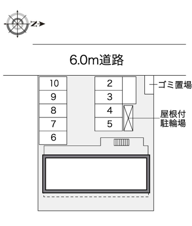 レオパレスＫ 駐車場