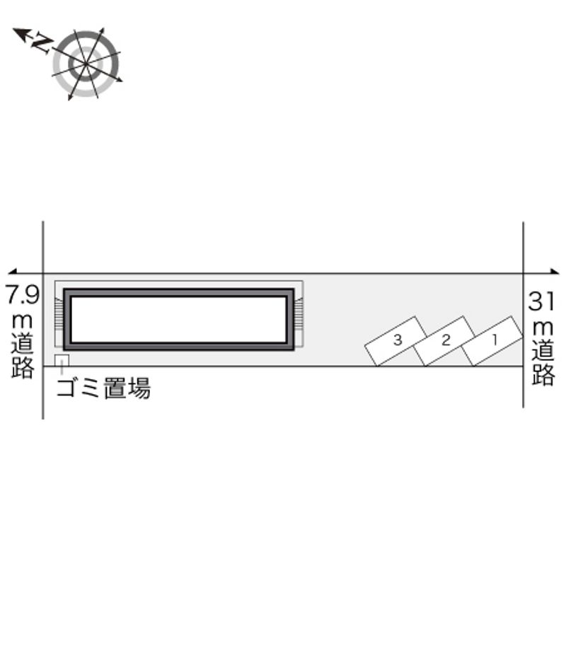 レオパレスクレール湘南台 配置図