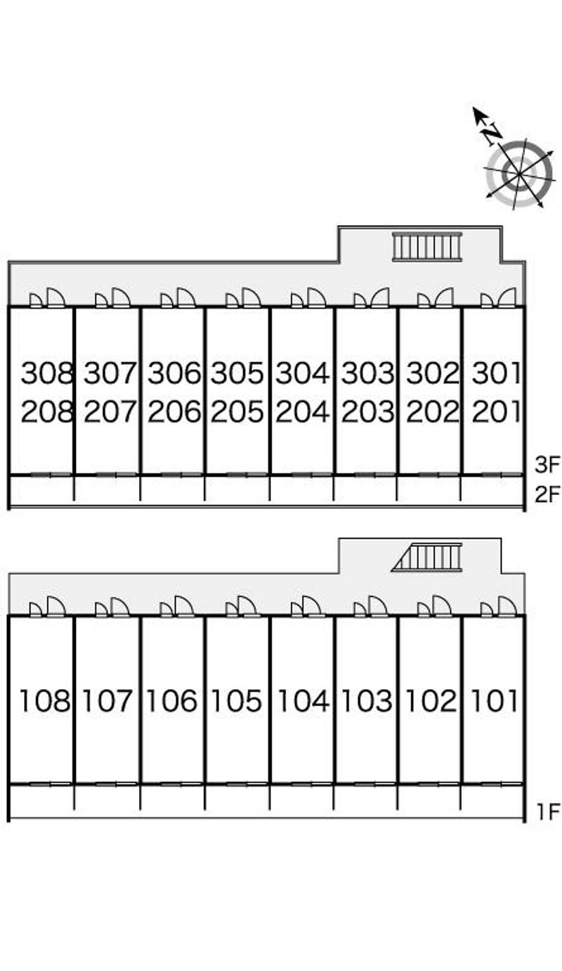 レオパレス弥栄 間取配置図