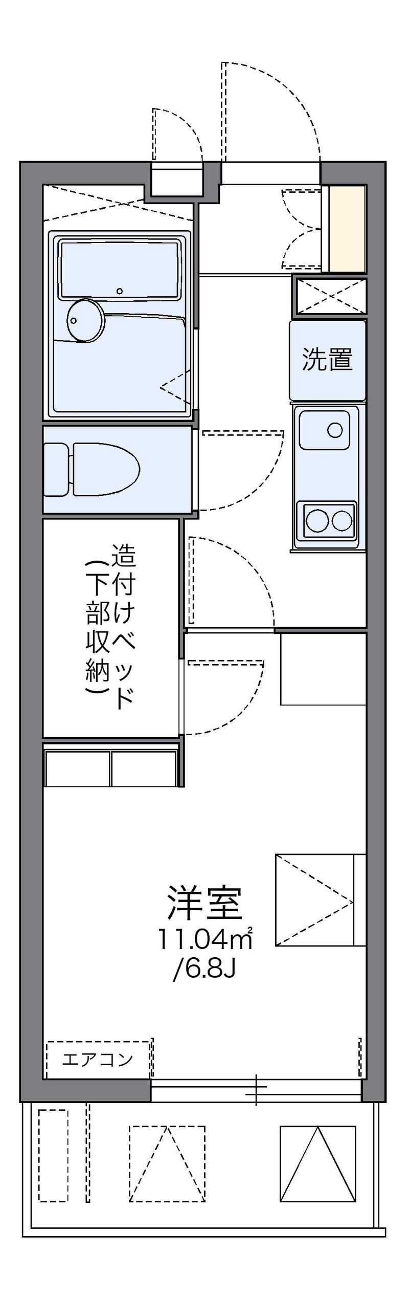 レオパレスヒルトップ　壱番館 間取図