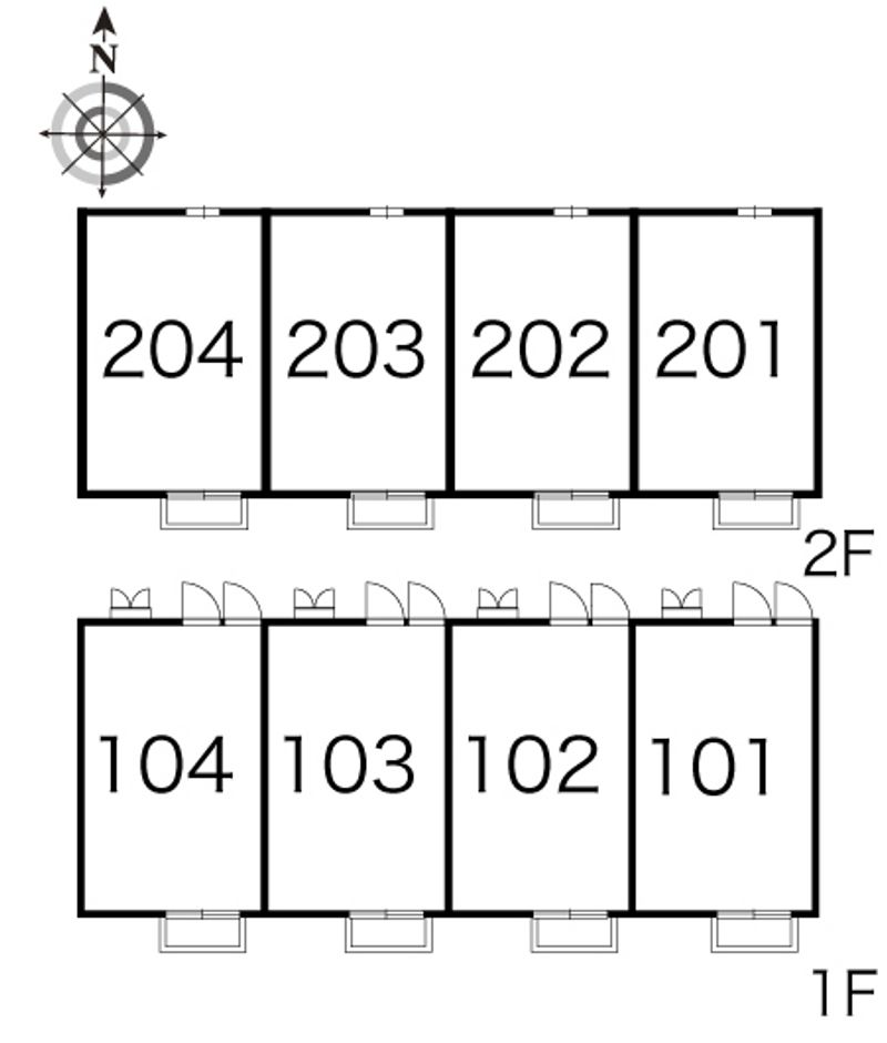 レオパレスＲＩＴＺ−Ⅰ 間取配置図