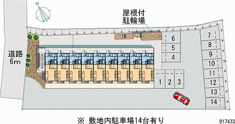 レオパレスエルミタージュ 月極駐車場