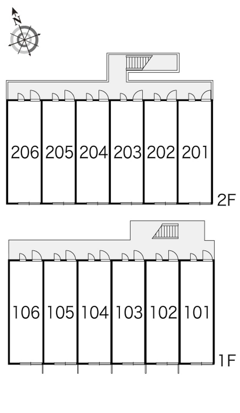 レオパレス鹿島 間取り配置図