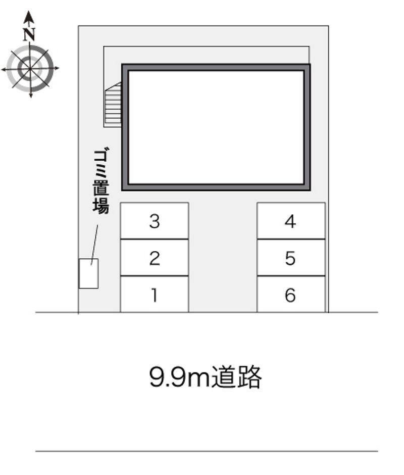 レオパレスダブルレインボー 配置図