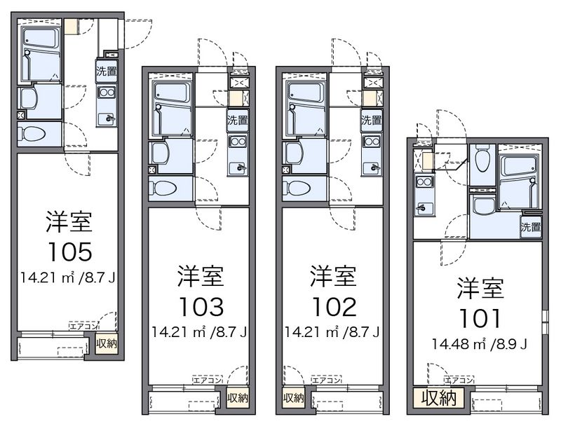 クレイノパルテドール 間取図