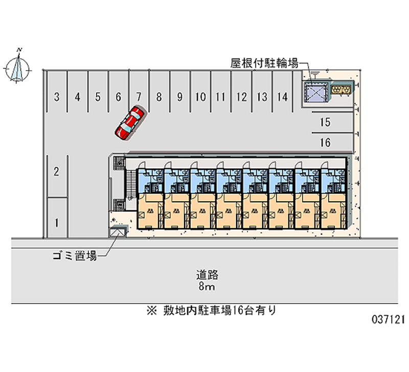 レオパレスサツキ 月極駐車場