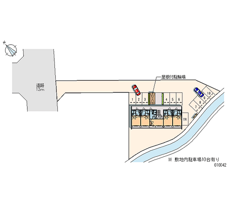 レオパレスリヴェール国母 月極駐車場